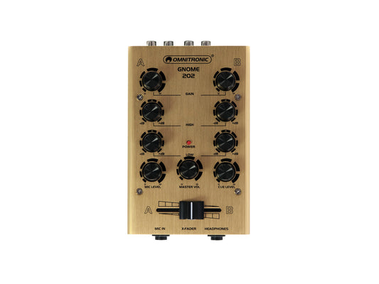 OMNITRONIC GNOME-202 Mini-Mixer gold