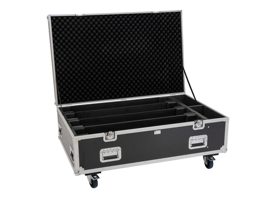 ROADINGER Flightcase PRO 4x LED BAR-8 Swing mit Rollen